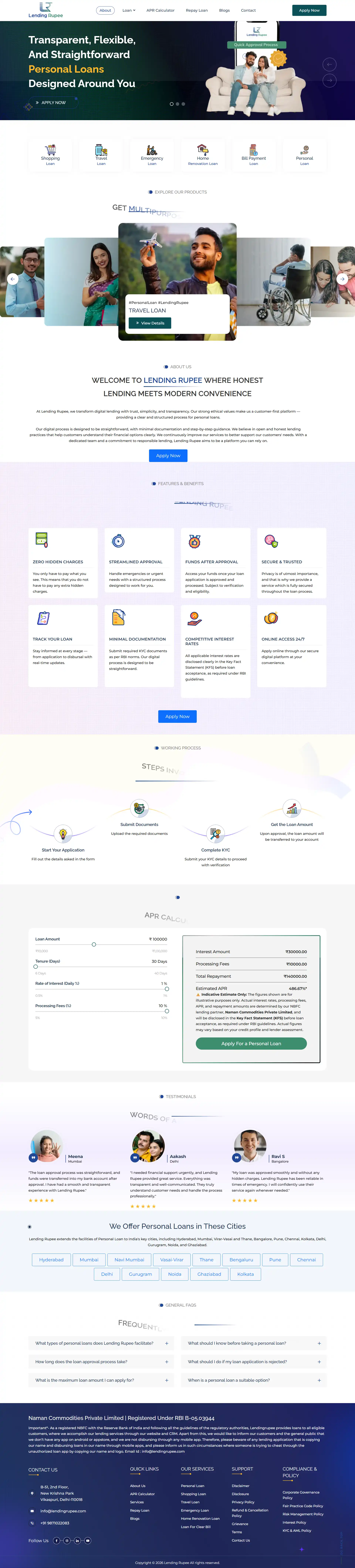 lendingrupee Project