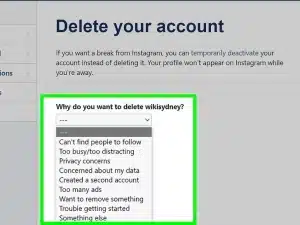 Select a Reason for Deletion